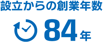 設立からの創業年数 78年